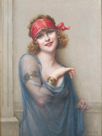 The Blue Veil By Francis Martin Kavel Fine Art Print