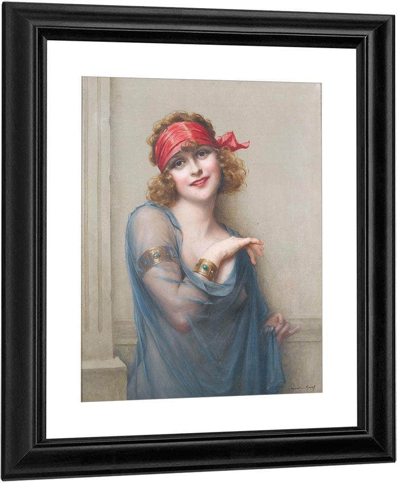 The Blue Veil By Francis Martin Kavel Fine Art Print