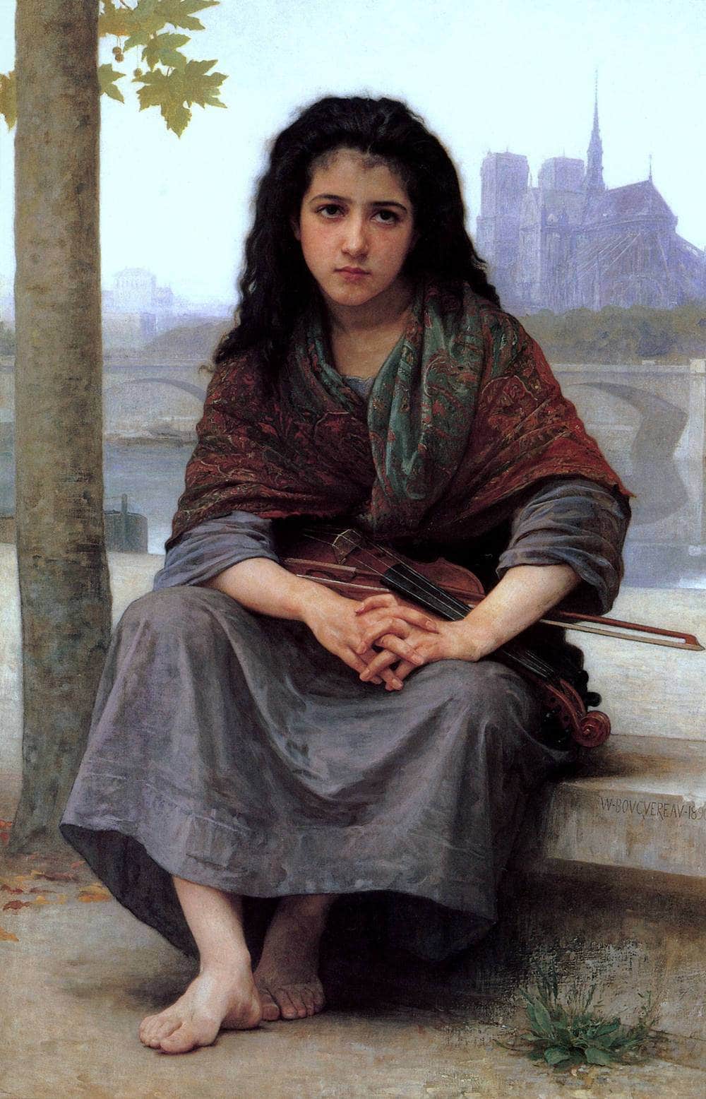 The Bohemian Painting William Adolphe Bouguereau Canvas Art Fine Art Print
