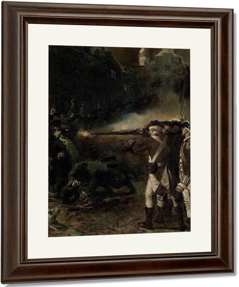 The Boston Massacre By Francis Luis Mora Fine Art Print