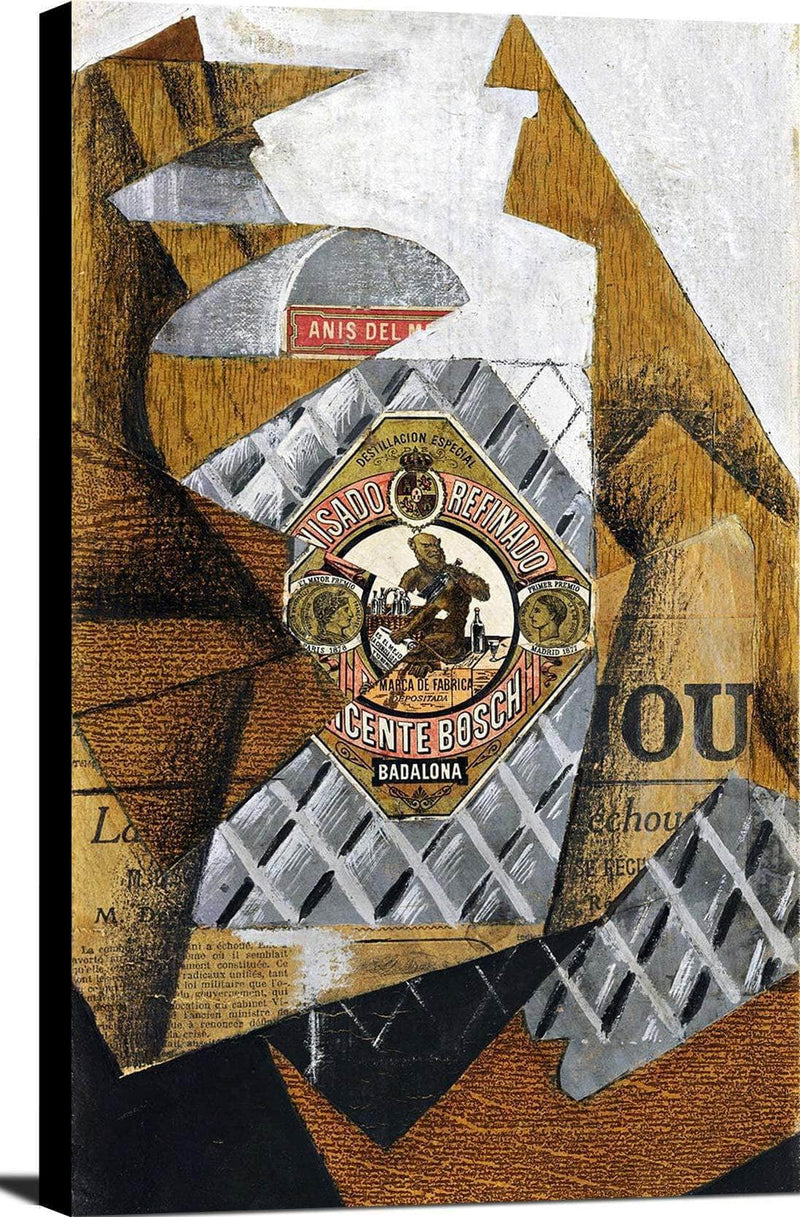 The Bottle Of Anis Del Mono Painting Juan Gris Canvas Art Fine Art Print