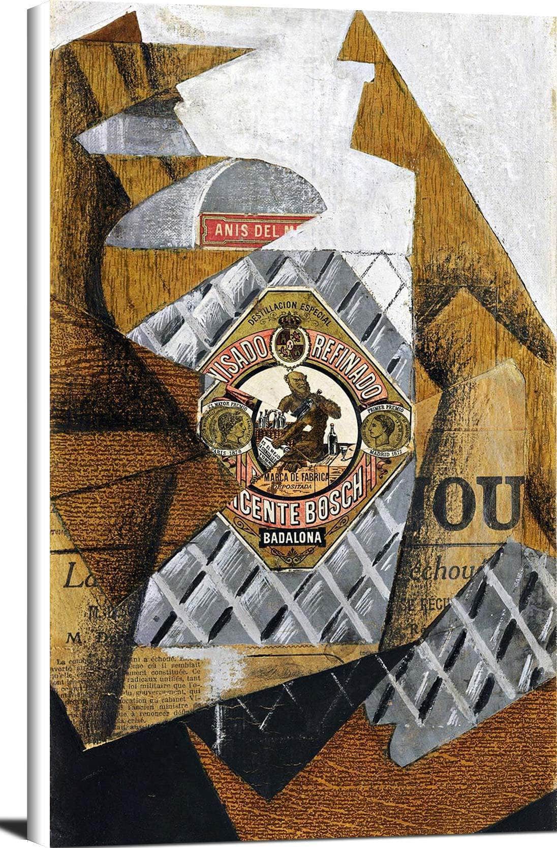 The Bottle Of Anis Del Mono Painting Juan Gris Canvas Art Fine Art Print