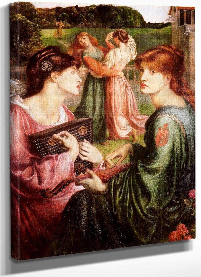 The Bower Meadow 1872 85X67Cm Manchester Art Gallery By Dante Gabriel Rossetti Fine Art Print