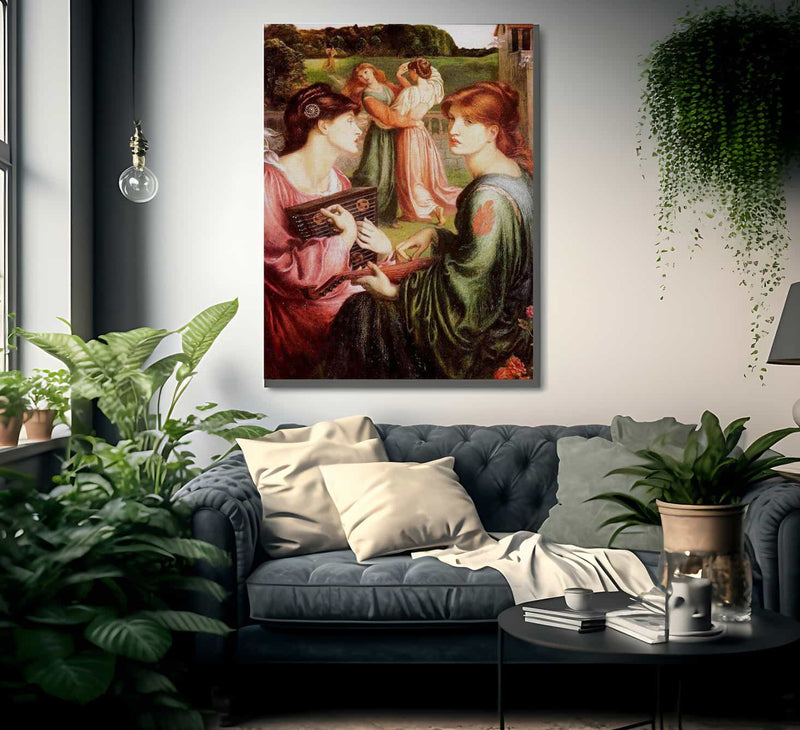 The Bower Meadow 1872 85X67Cm Manchester Art Gallery By Dante Gabriel Rossetti Fine Art Print