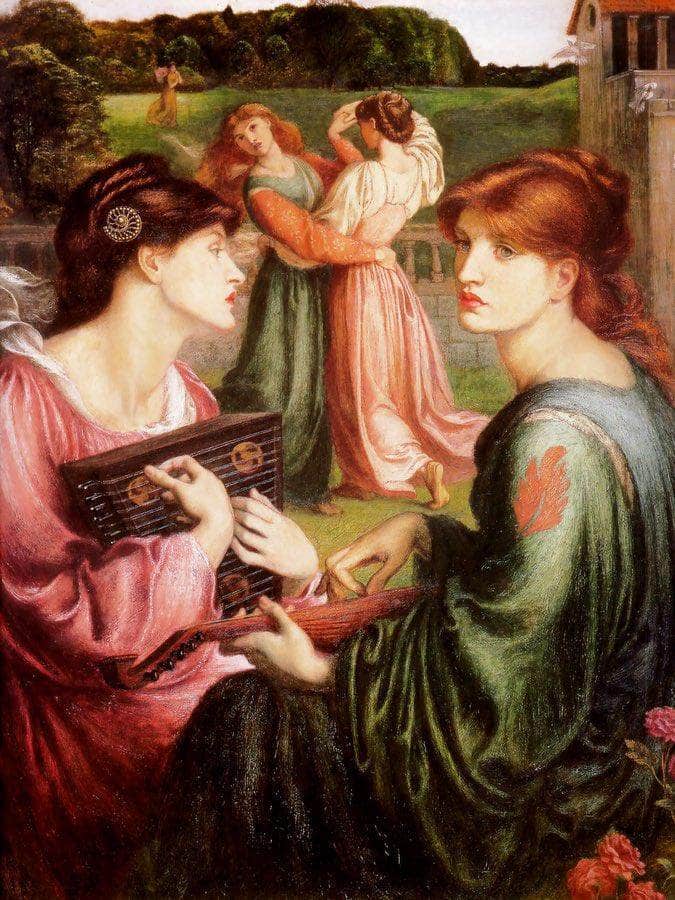 The Bower Meadow 1872 85X67Cm Manchester Art Gallery By Dante Gabriel Rossetti Fine Art Print