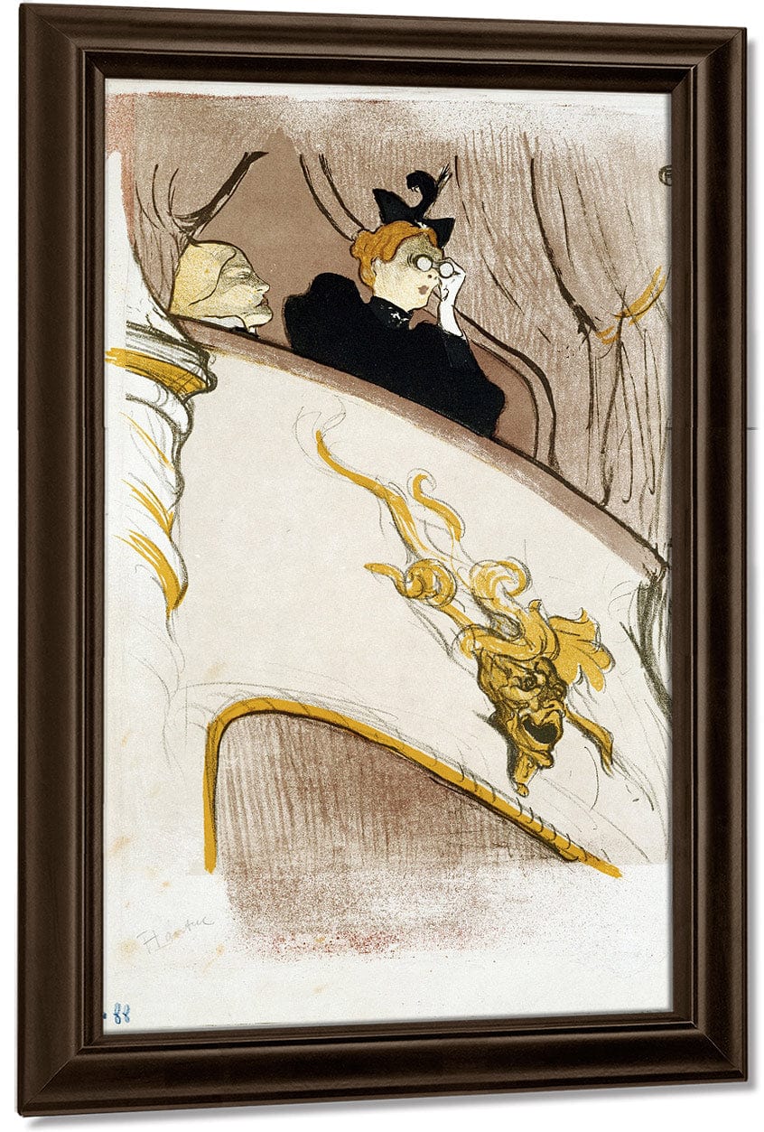The Box At The Mascaron Dore By Henri Marie Raymond De Toulouse Lautrec Monfa Fine Art Print