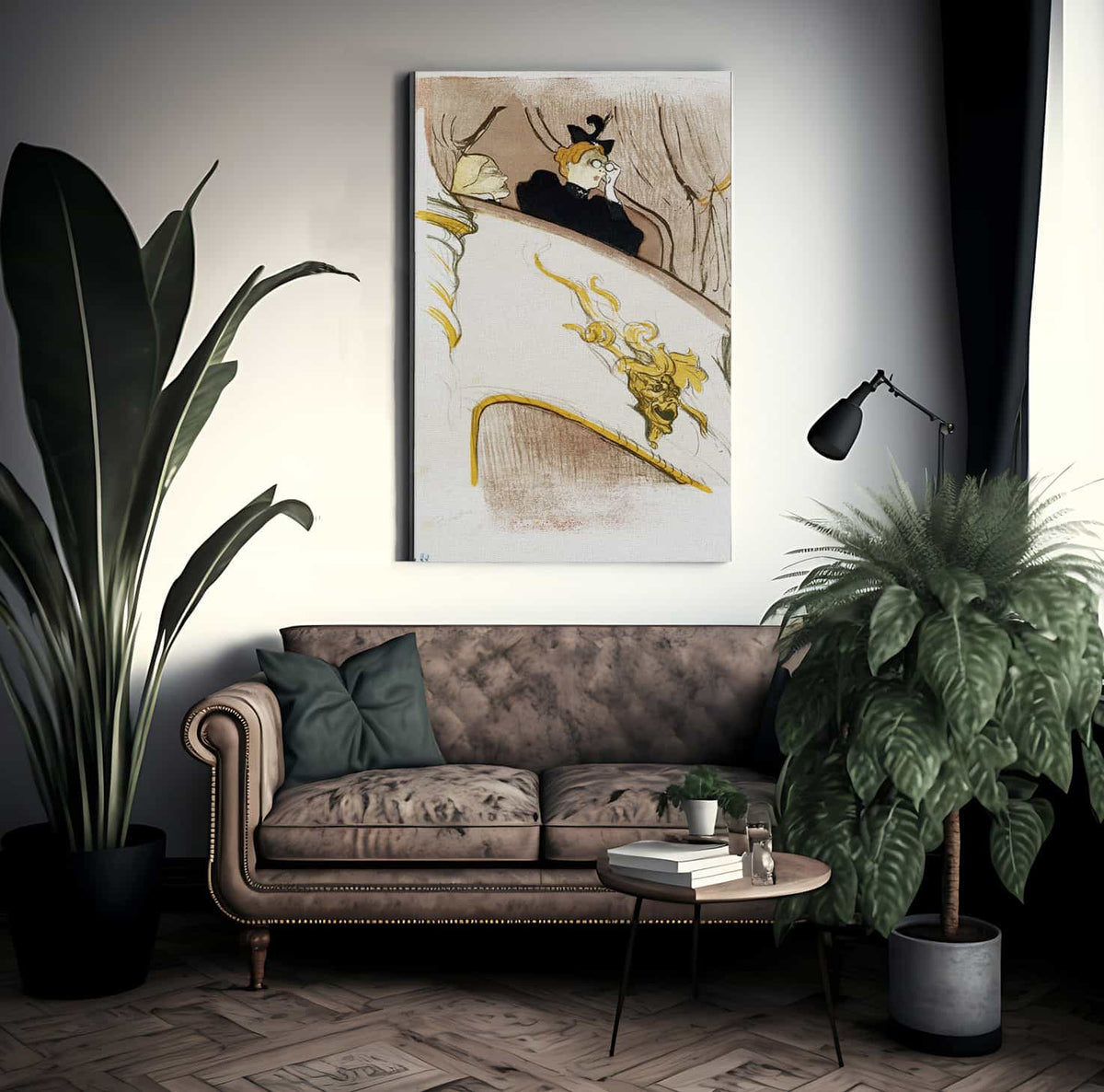 The Box At The Mascaron Dore By Henri Marie Raymond De Toulouse Lautrec Monfa Fine Art Print