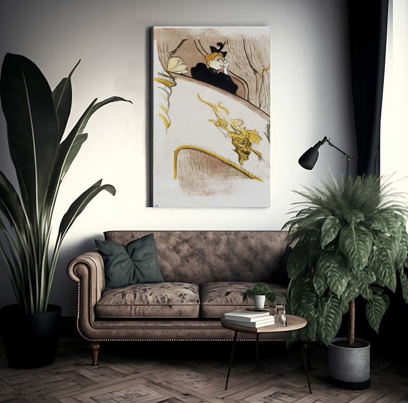 The Box At The Mascaron Dore By Henri Marie Raymond De Toulouse Lautrec Monfa Fine Art Print