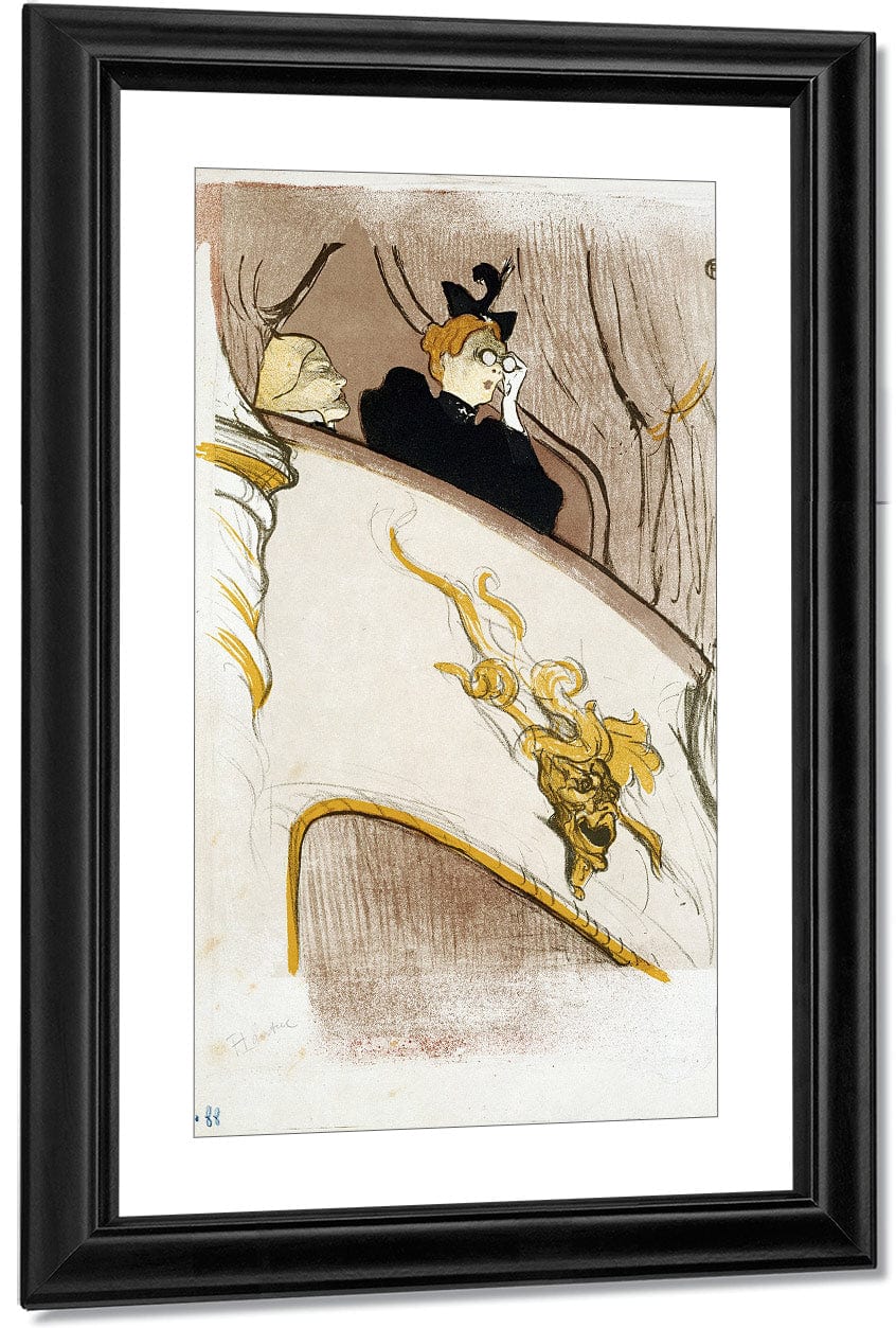 The Box At The Mascaron Dore By Henri Marie Raymond De Toulouse Lautrec Monfa Fine Art Print