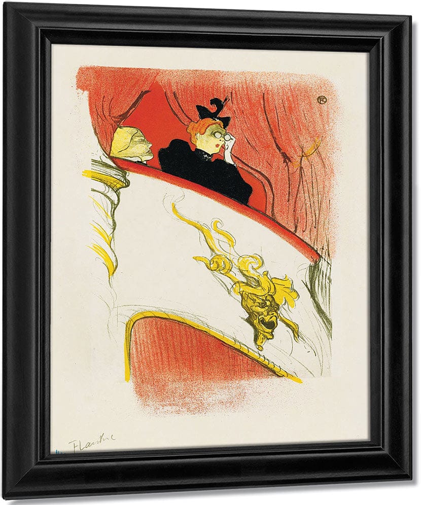 The Box With The Gilded Mask (La Loge Au Mascaron Dore) By Henri Marie Raymond De Toulouse Lautrec Monfa Fine Art Print