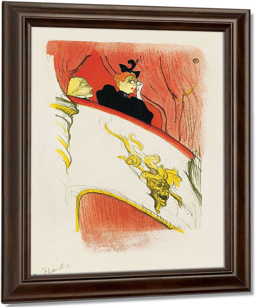 The Box With The Gilded Mask (La Loge Au Mascaron Dore) By Henri Marie Raymond De Toulouse Lautrec Monfa Fine Art Print