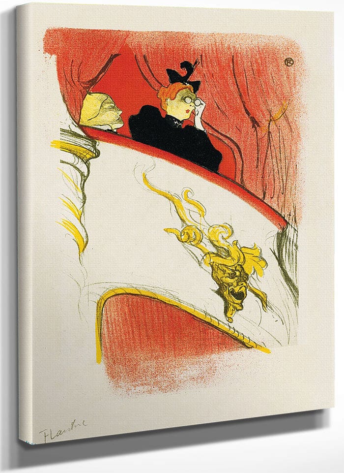 The Box With The Gilded Mask (La Loge Au Mascaron Dore) By Henri Marie Raymond De Toulouse Lautrec Monfa Fine Art Print