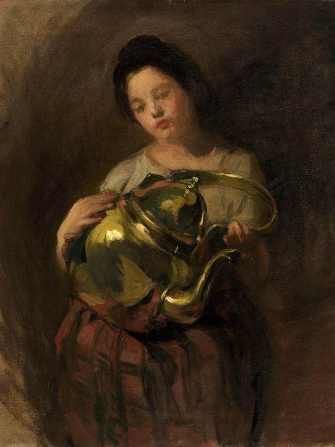The Brass Kettle By Alice Pike Barney Fine Art Print