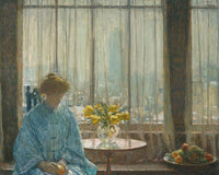 The Breakfast Room Winter Morning By Childe Hassam Fine Art Print