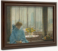 The Breakfast Room Winter Morning By Childe Hassam Fine Art Print