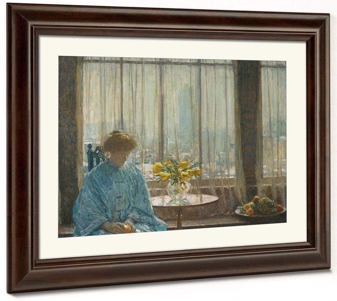 The Breakfast Room Winter Morning By Childe Hassam Fine Art Print