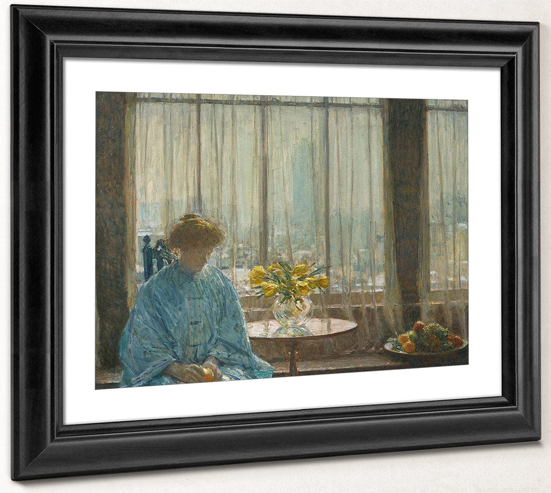 The Breakfast Room Winter Morning By Childe Hassam Fine Art Print