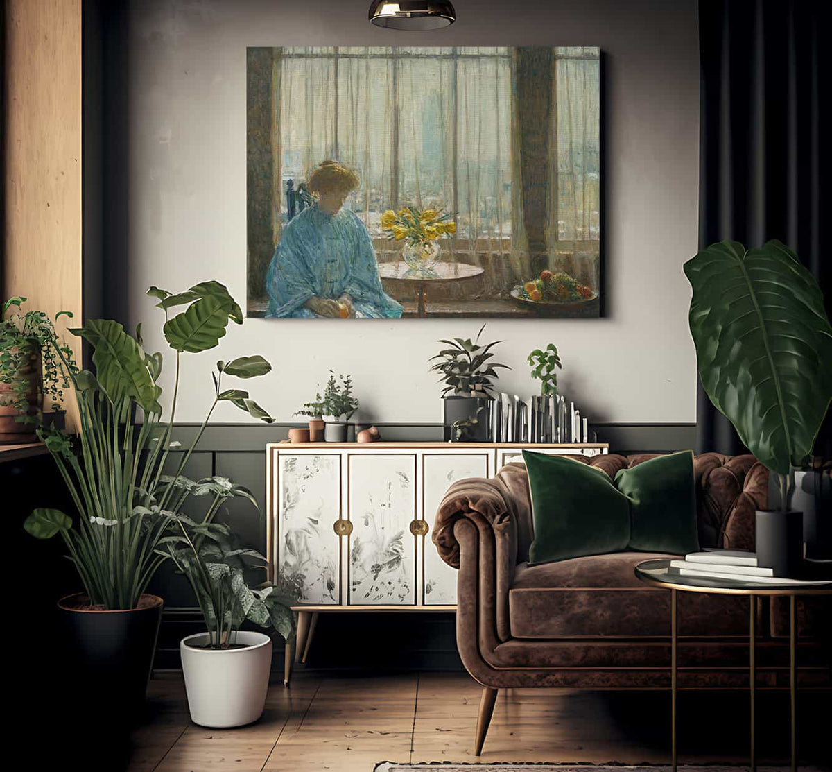 The Breakfast Room Winter Morning By Childe Hassam Fine Art Print