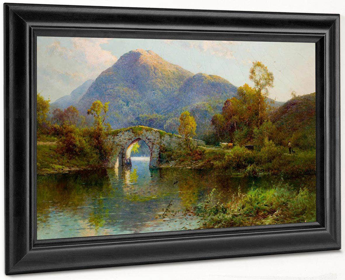 The Brickeen Bridge Killarney By Alfred De Breanski Fine Art Print