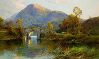 The Brickeen Bridge Killarney By Alfred De Breanski Fine Art Print