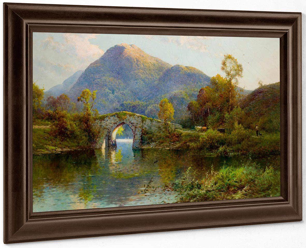 The Brickeen Bridge Killarney By Alfred De Breanski Fine Art Print