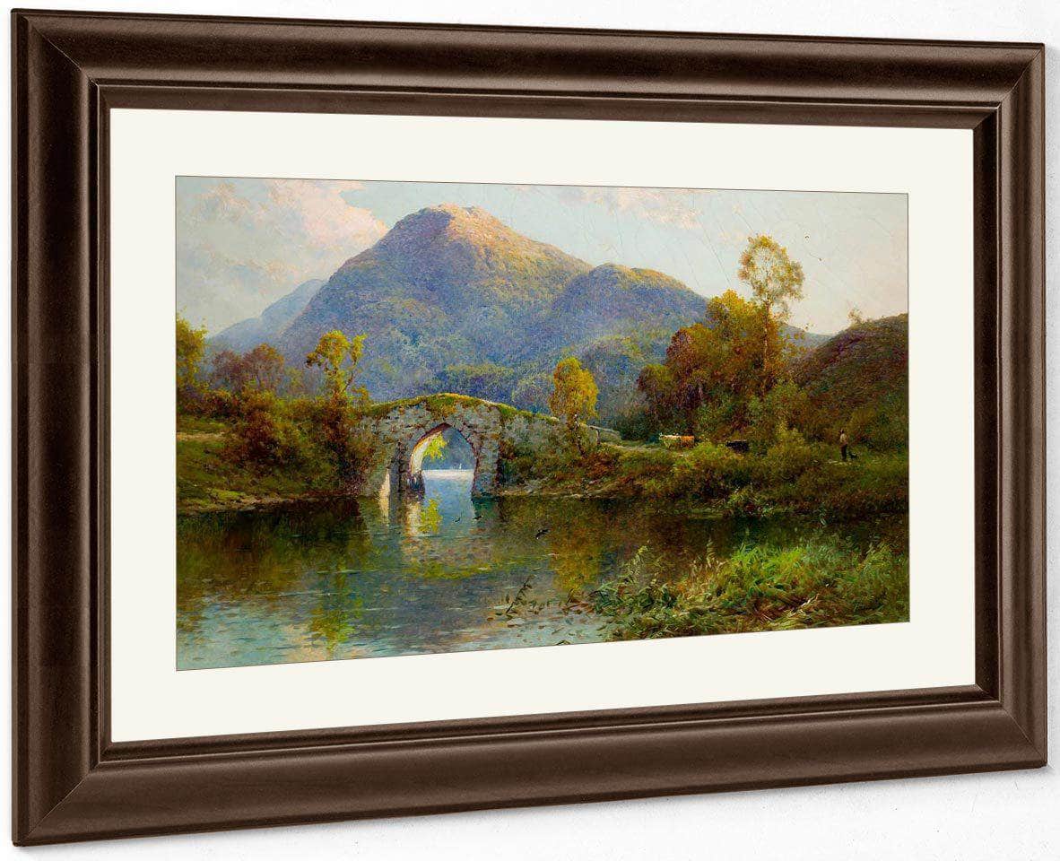 The Brickeen Bridge Killarney By Alfred De Breanski Fine Art Print