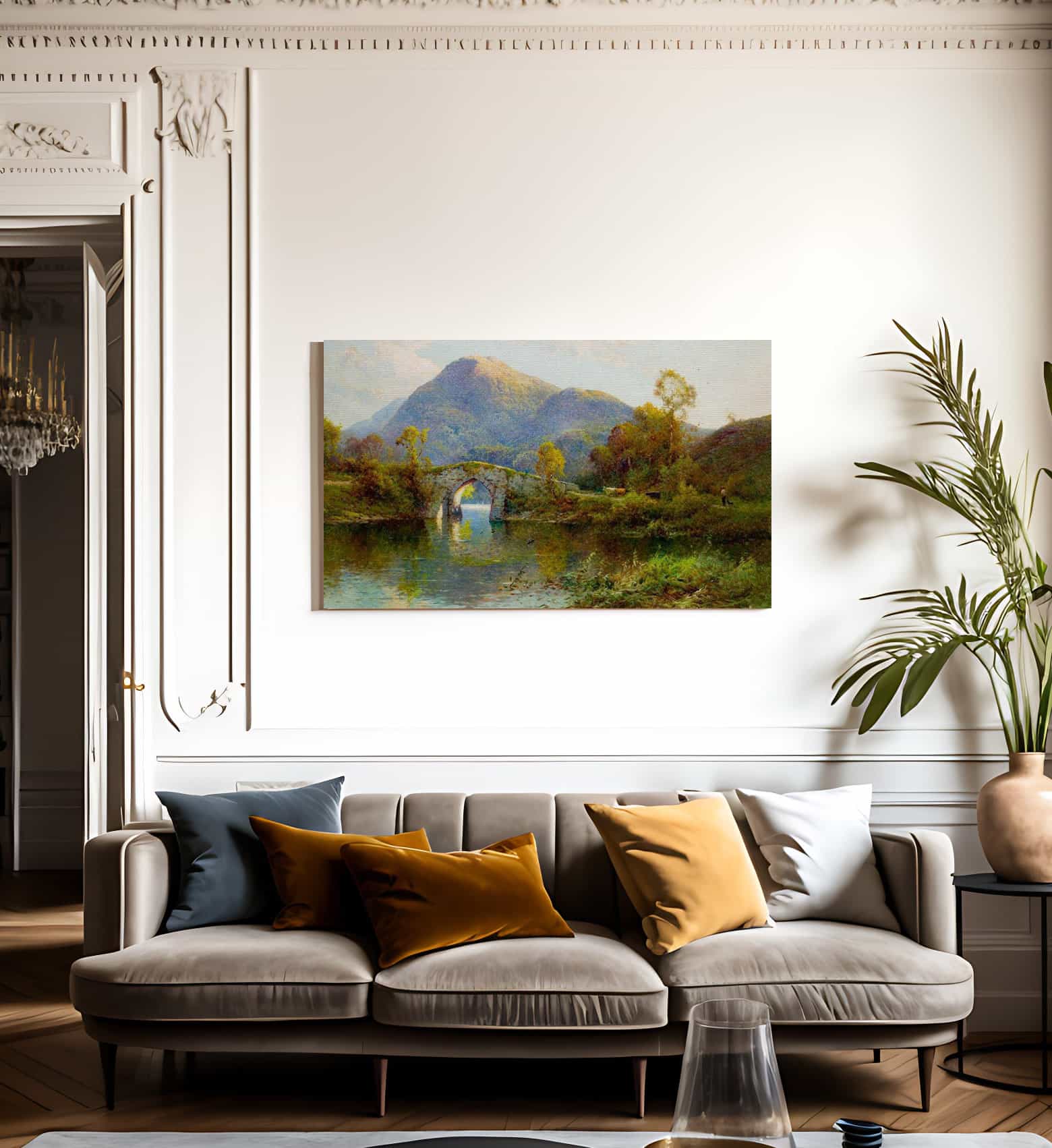 The Brickeen Bridge Killarney By Alfred De Breanski Fine Art Print