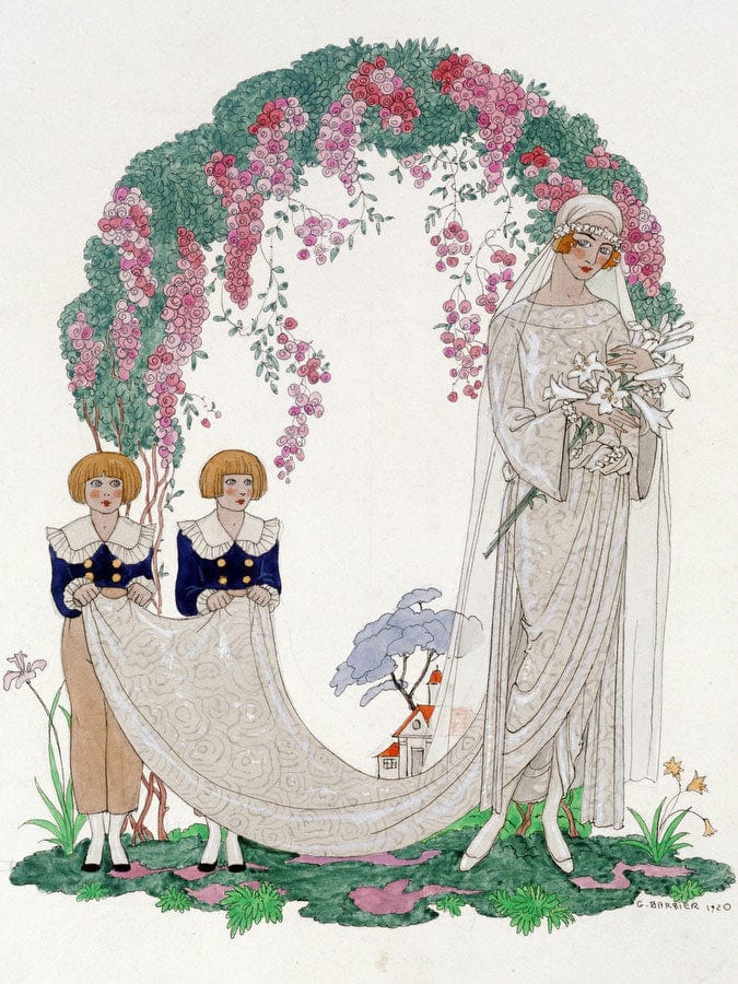 The Bride By Georges Barbier Fine Art Print
