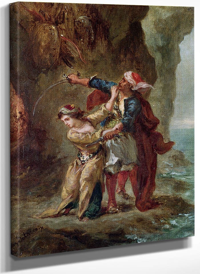 The Bride Of Abydos By Ferdinand Victor Eugene Delacroix Fine Art Print