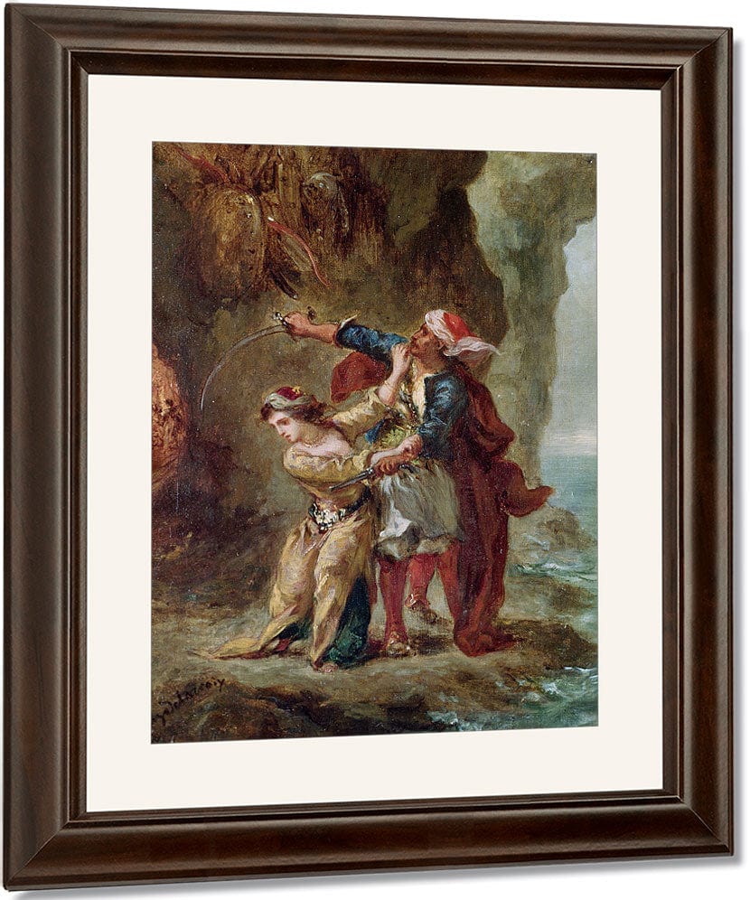 The Bride Of Abydos By Ferdinand Victor Eugene Delacroix Fine Art Print