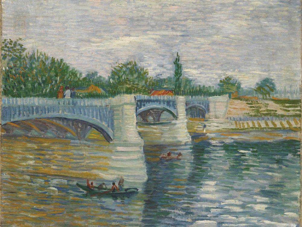 The Bridge Of Courbevoie Paris May Jul 1887 (El Puente De Courbevoie) By Vincent Van Gogh Fine Art Print
