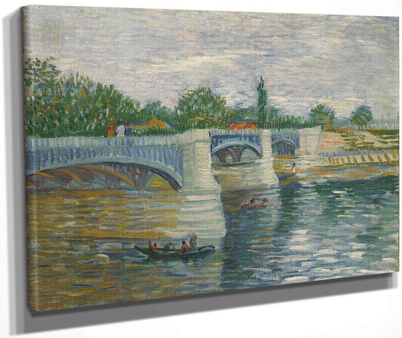 The Bridge Of Courbevoie Paris May Jul 1887 (El Puente De Courbevoie) By Vincent Van Gogh Fine Art Print