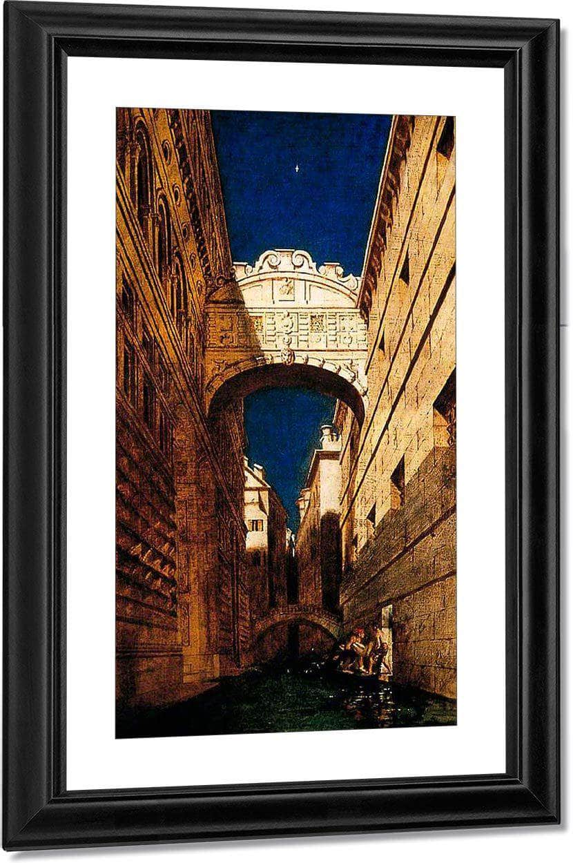 The Bridge Of Sighs By William Etty Fine Art Print