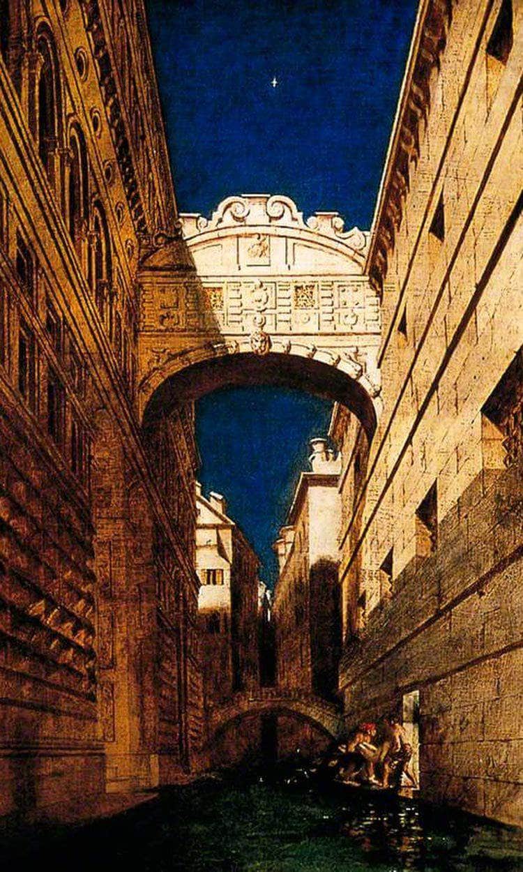 The Bridge Of Sighs By William Etty Fine Art Print