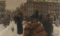 The Bridge Over The Singel At The Paleisstraat Amsterdam By George Hendrik Breitner Fine Art Print