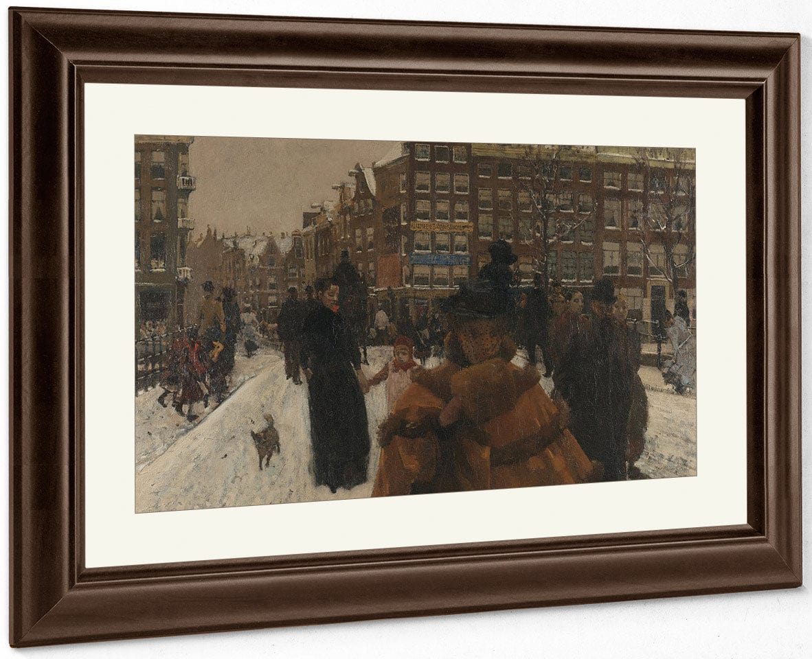 The Bridge Over The Singel At The Paleisstraat Amsterdam By George Hendrik Breitner Fine Art Print