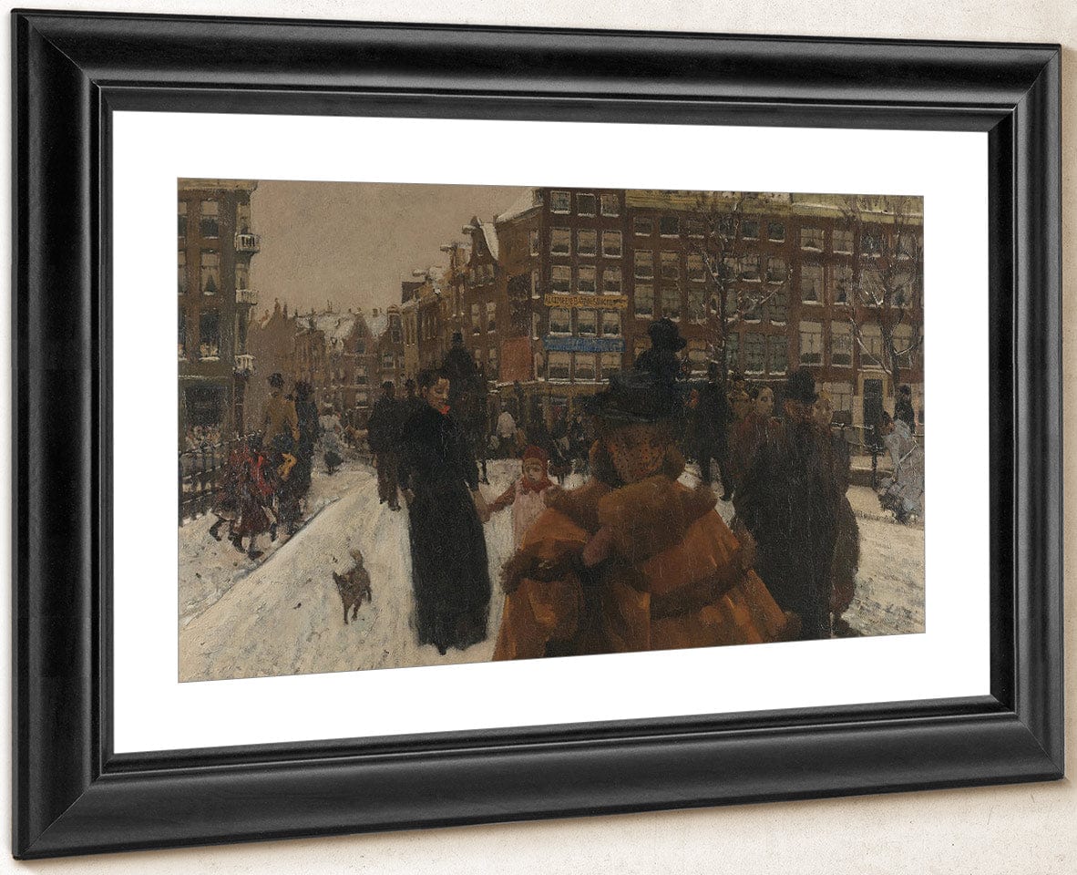 The Bridge Over The Singel At The Paleisstraat Amsterdam By George Hendrik Breitner Fine Art Print