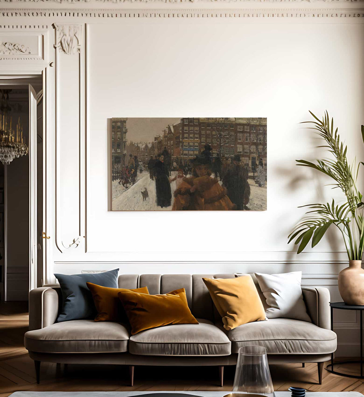 The Bridge Over The Singel At The Paleisstraat Amsterdam By George Hendrik Breitner Fine Art Print