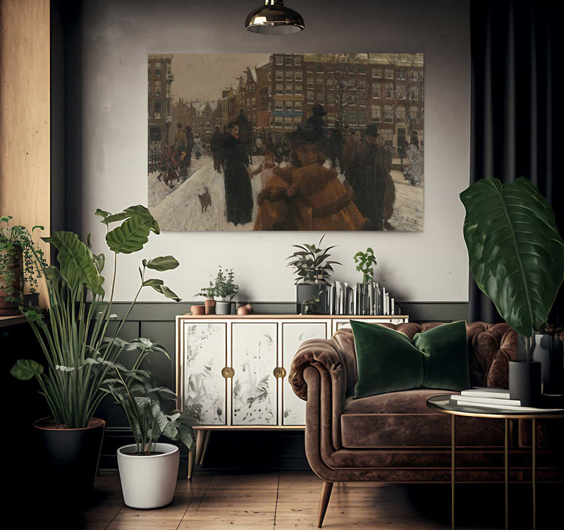 The Bridge Over The Singel At The Paleisstraat Amsterdam By George Hendrik Breitner Fine Art Print