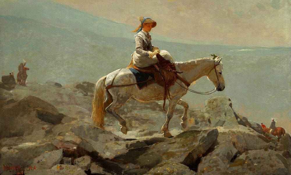 The Bridle Path White Mountains 1868 By Winslow Homer Fine Art Print