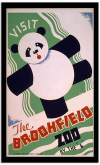 The Brookfield Zoo  Vintage Poster Fine Art Print