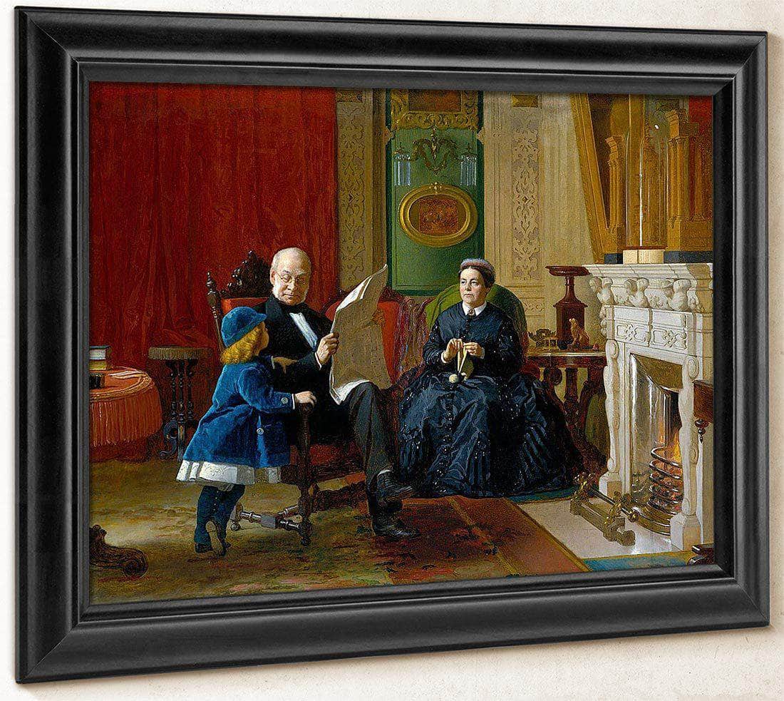 The Brown Family By Eastman Johnson Fine Art Print