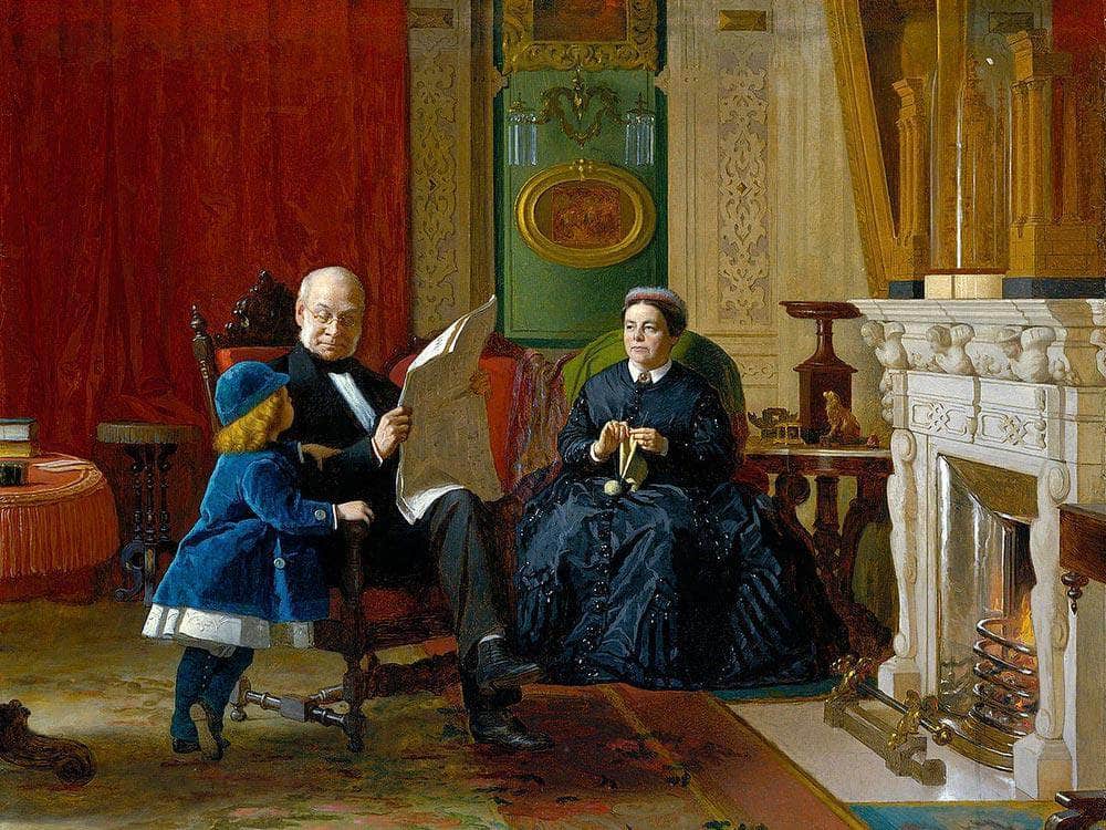 The Brown Family By Eastman Johnson Fine Art Print