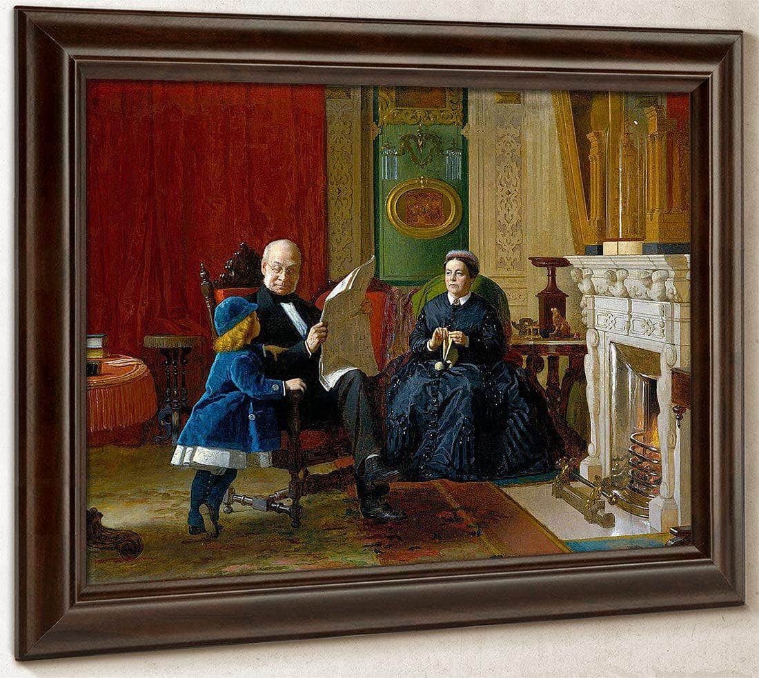 The Brown Family By Eastman Johnson Fine Art Print