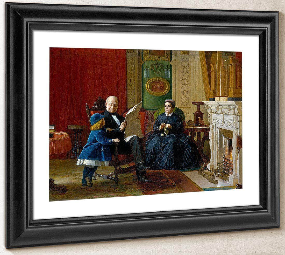 The Brown Family By Eastman Johnson Fine Art Print