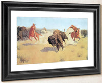 The Buffalo Runners By Frederic Remington Fine Art Print