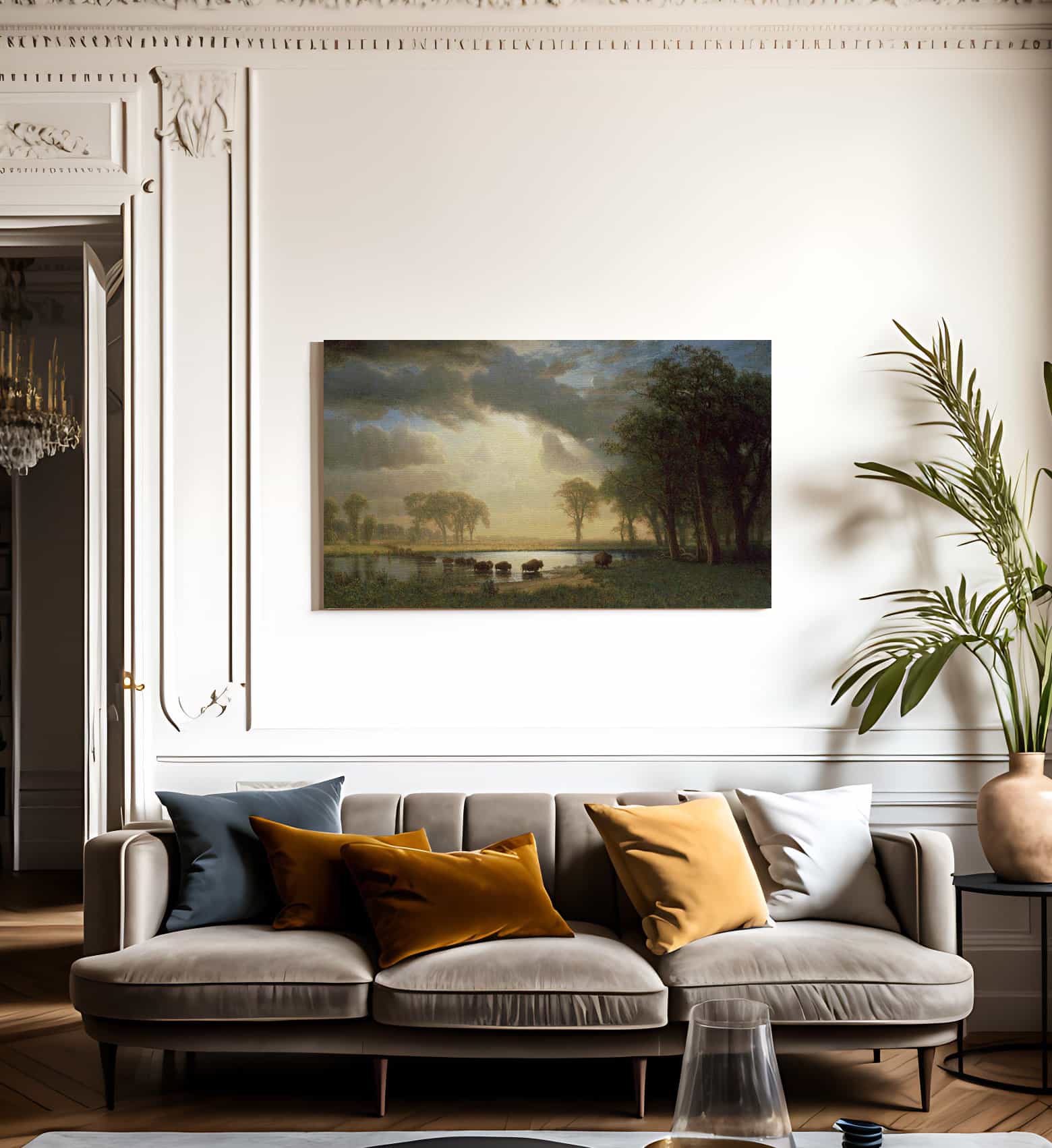 The Buffalo Trail By Albert Bierstadt Fine Art Print