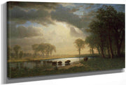 The Buffalo Trail By Albert Bierstadt Fine Art Print