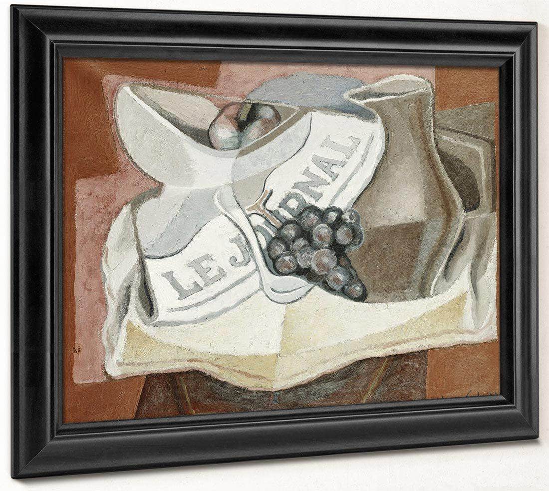 The Bunch Of Grapes By Juan Gris Fine Art Print