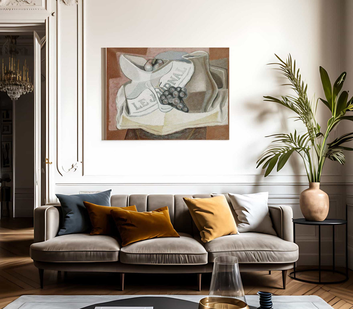 The Bunch Of Grapes By Juan Gris Fine Art Print